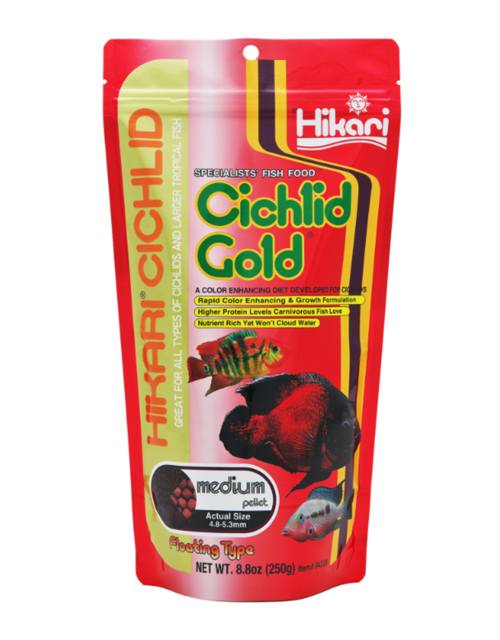Hikari Hikari USA Cichlid Gold Pellets Fish Food  8.8 oz  MD