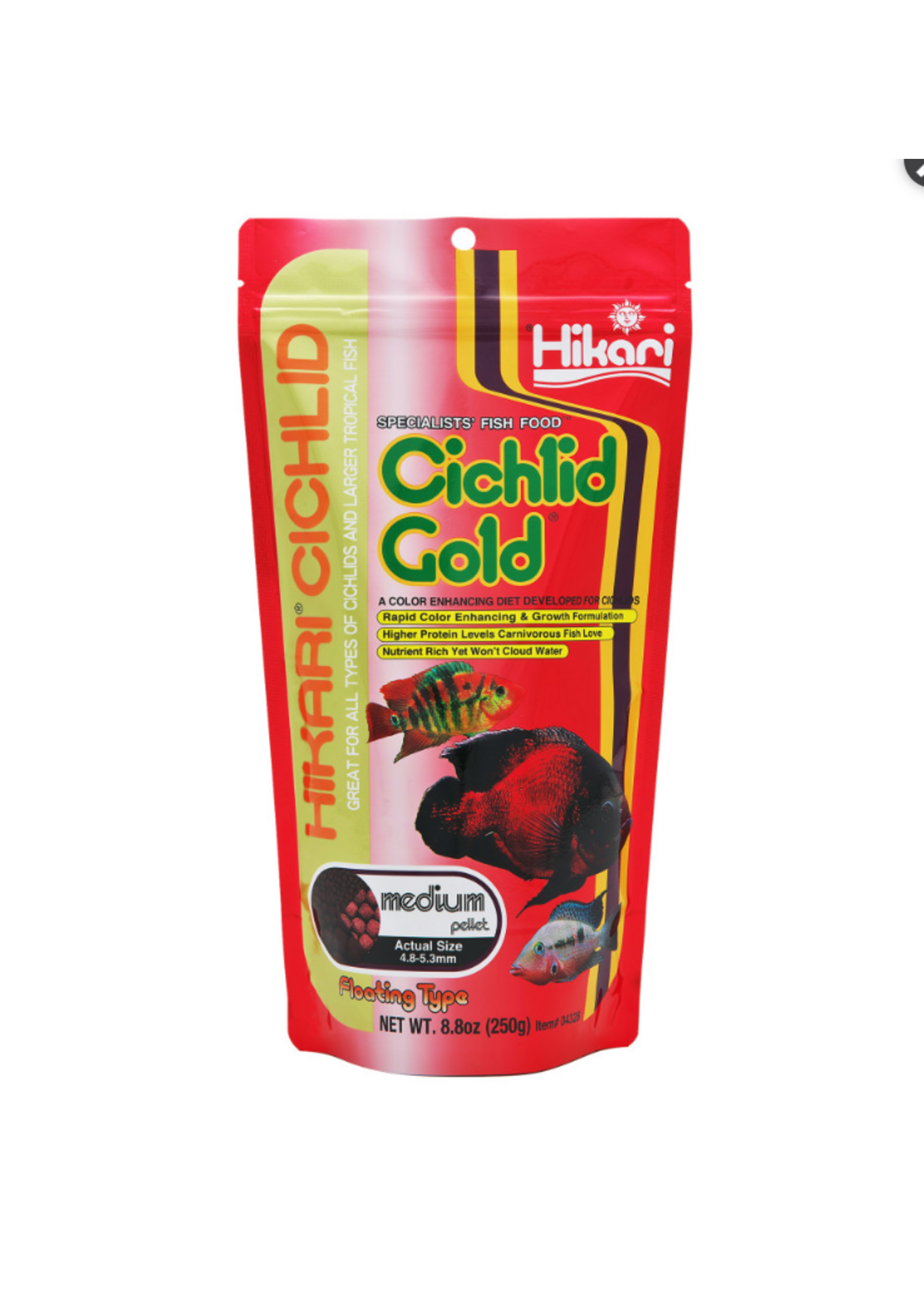Hikari Hikari USA Cichlid Gold Pellets Fish Food  8.8 oz  MD