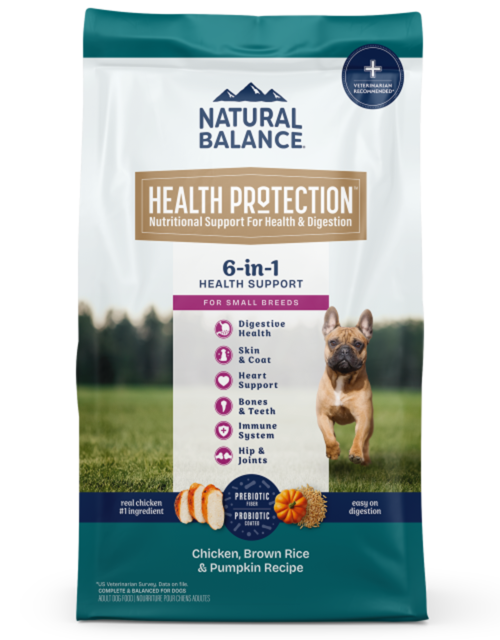 Natural Balance NATURAL BALANCE HEALTH PROTECTION SMALL BREED CHICKEN, RICE & PUMPKIN 4 LB
