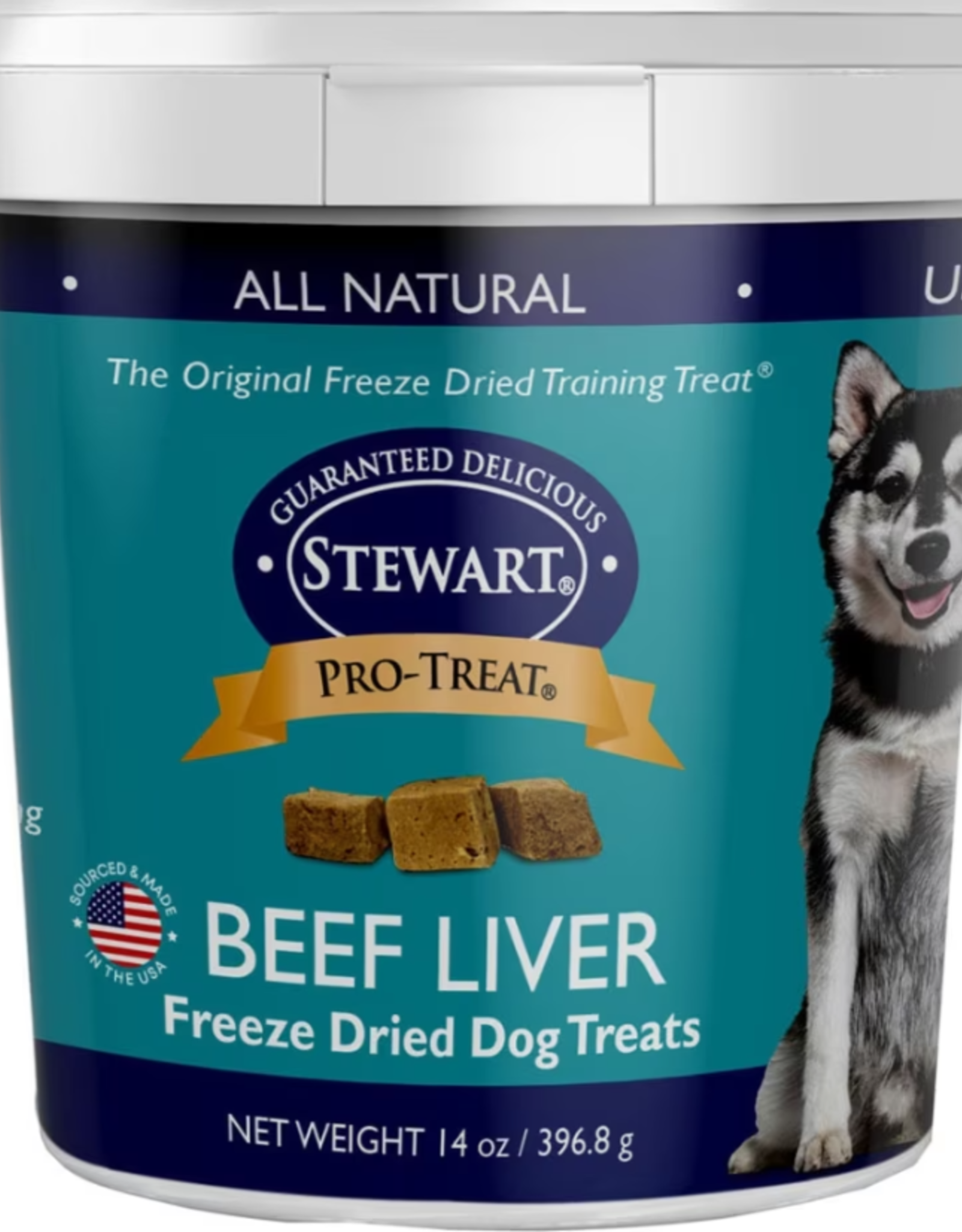 Stewart Stewart Pro-Treat Freeze Dried Beef Liver 14 oz. Tub