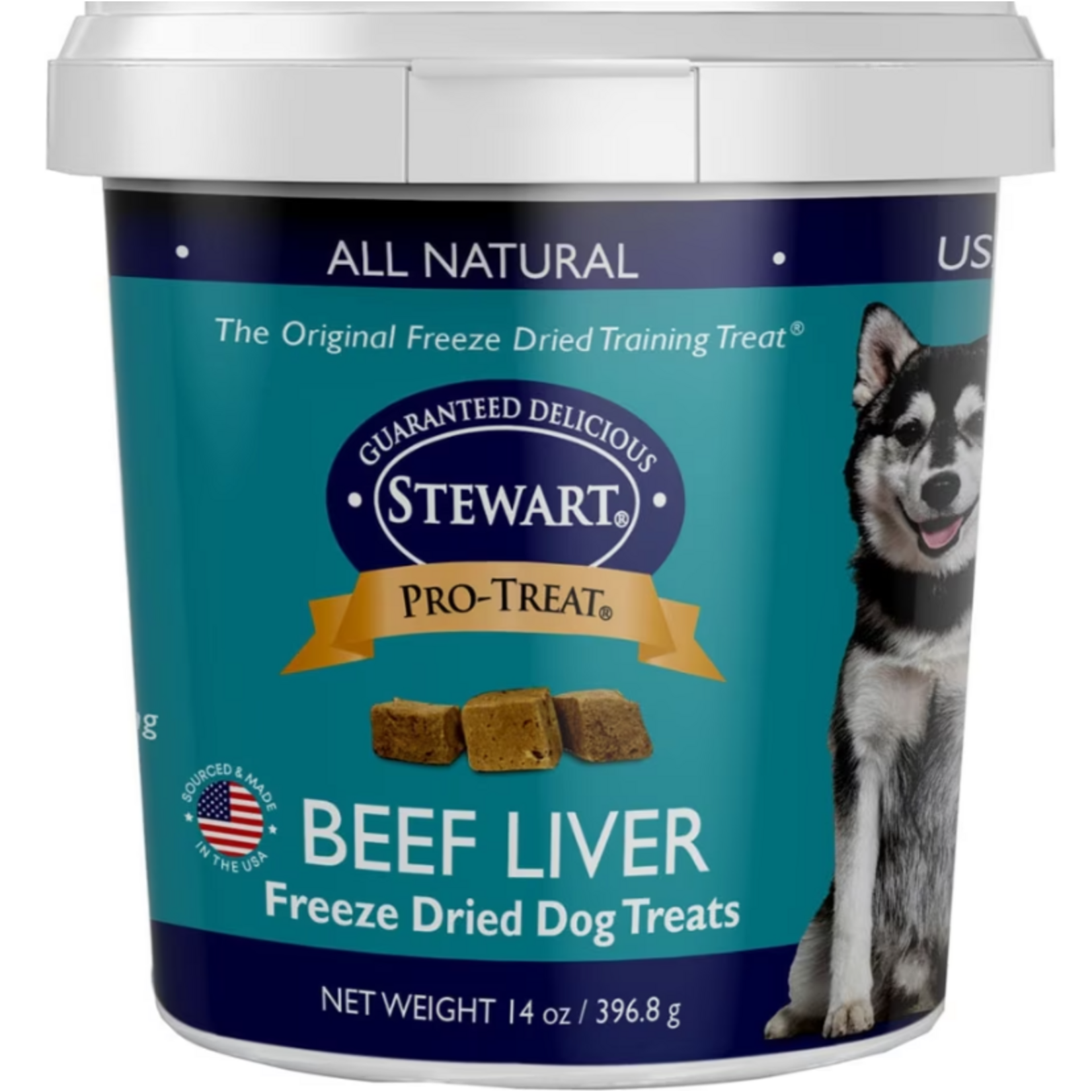 Stewart Stewart Pro-Treat Freeze Dried Beef Liver 14 oz. Tub