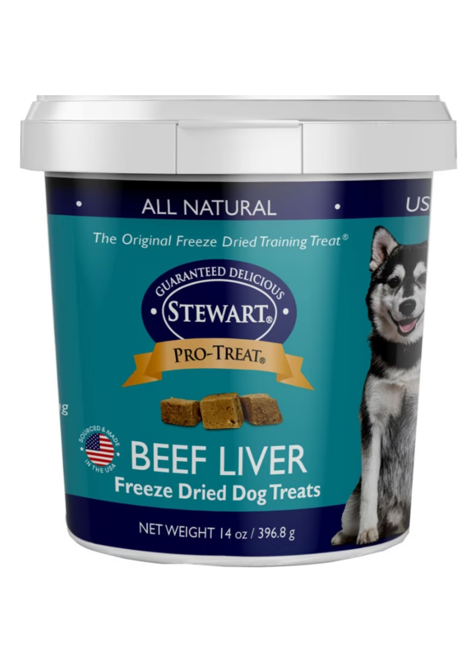 Stewart Stewart Pro-Treat Freeze Dried Beef Liver 14 oz. Tub