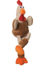 QUAKER PET GROUP GODOG CHECKERS SKINNY ROOSTER MINI BROWN