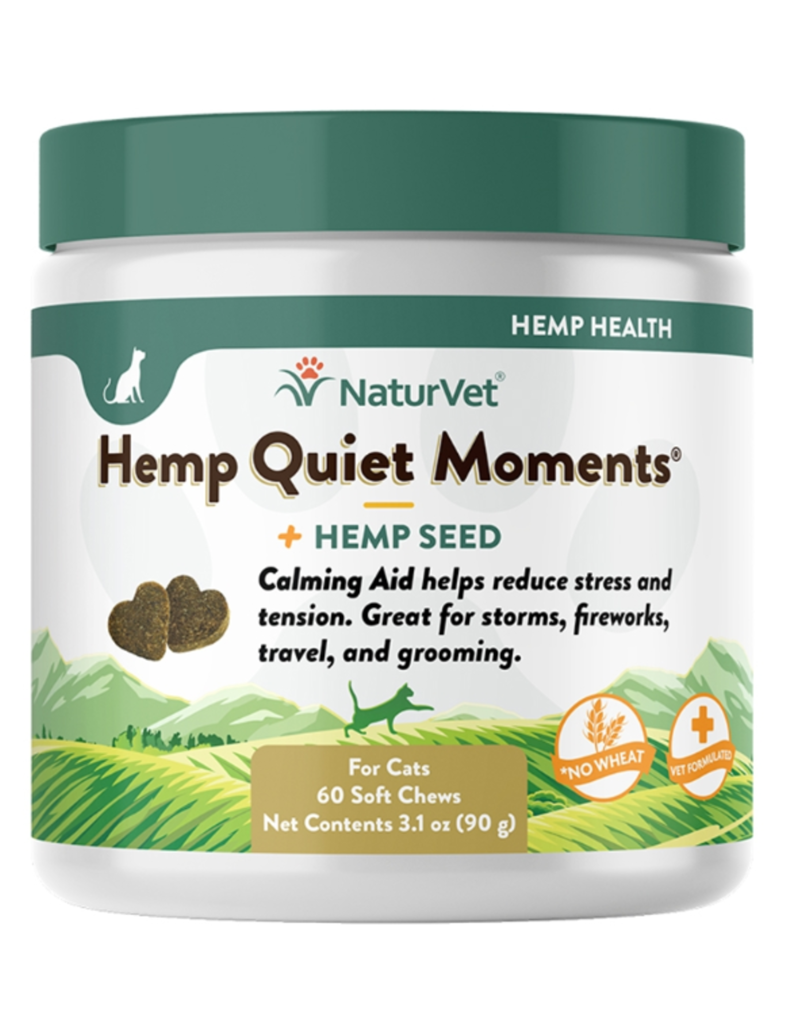 NATURVET NATURVET HEMP QUIET MOMENTS CALMING AID CAT 60CT