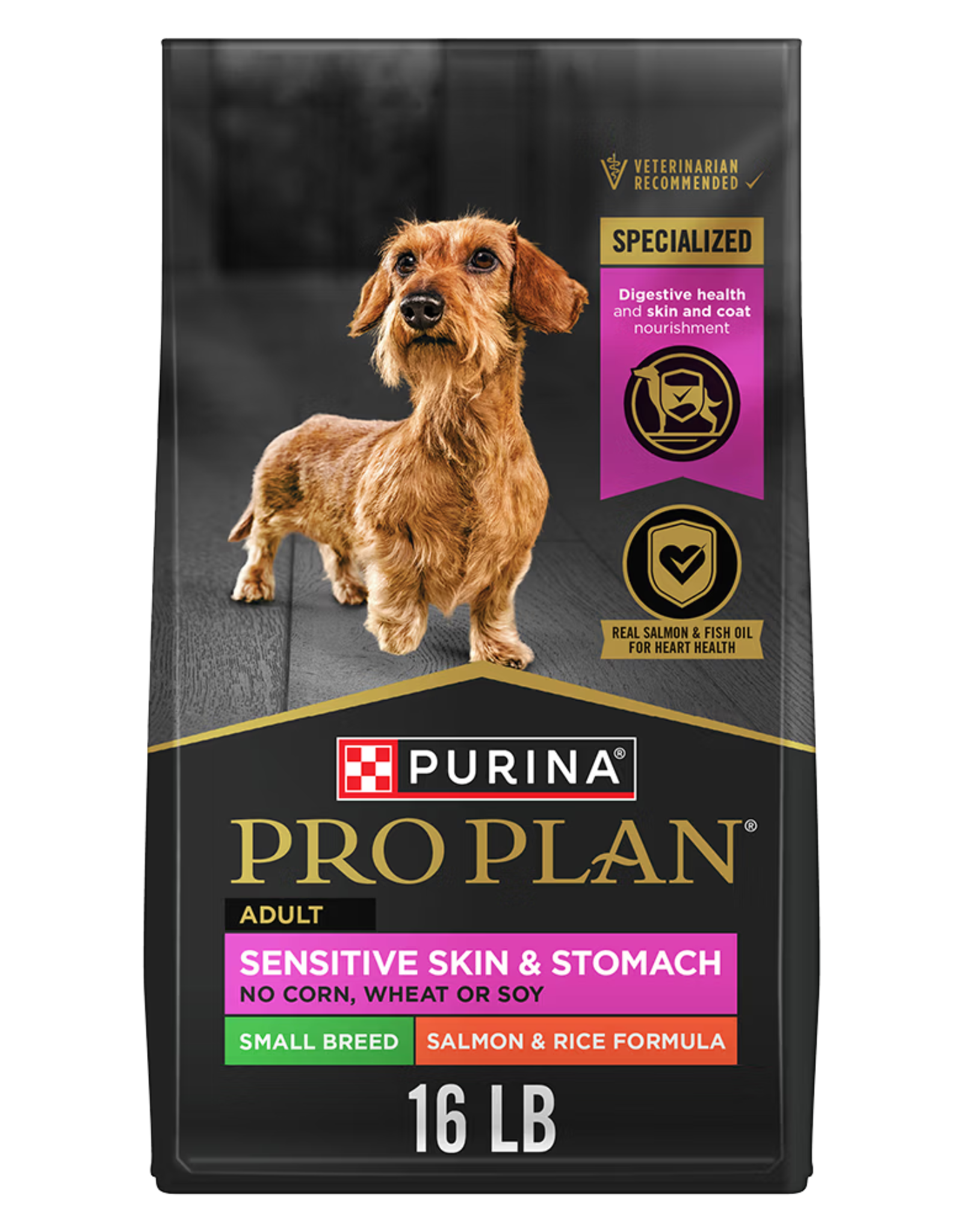 NESTLE PURINA PETCARE PRO PLAN DOG SENSITIVE SKIN & STOMACH SALMON SMALL BREED 16 LBS
