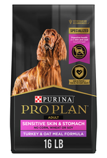 NESTLE PURINA PETCARE PRO PLAN DOG SENSITIVE SKIN & STOMACH TURKEY & OATMEAL 24 LBS