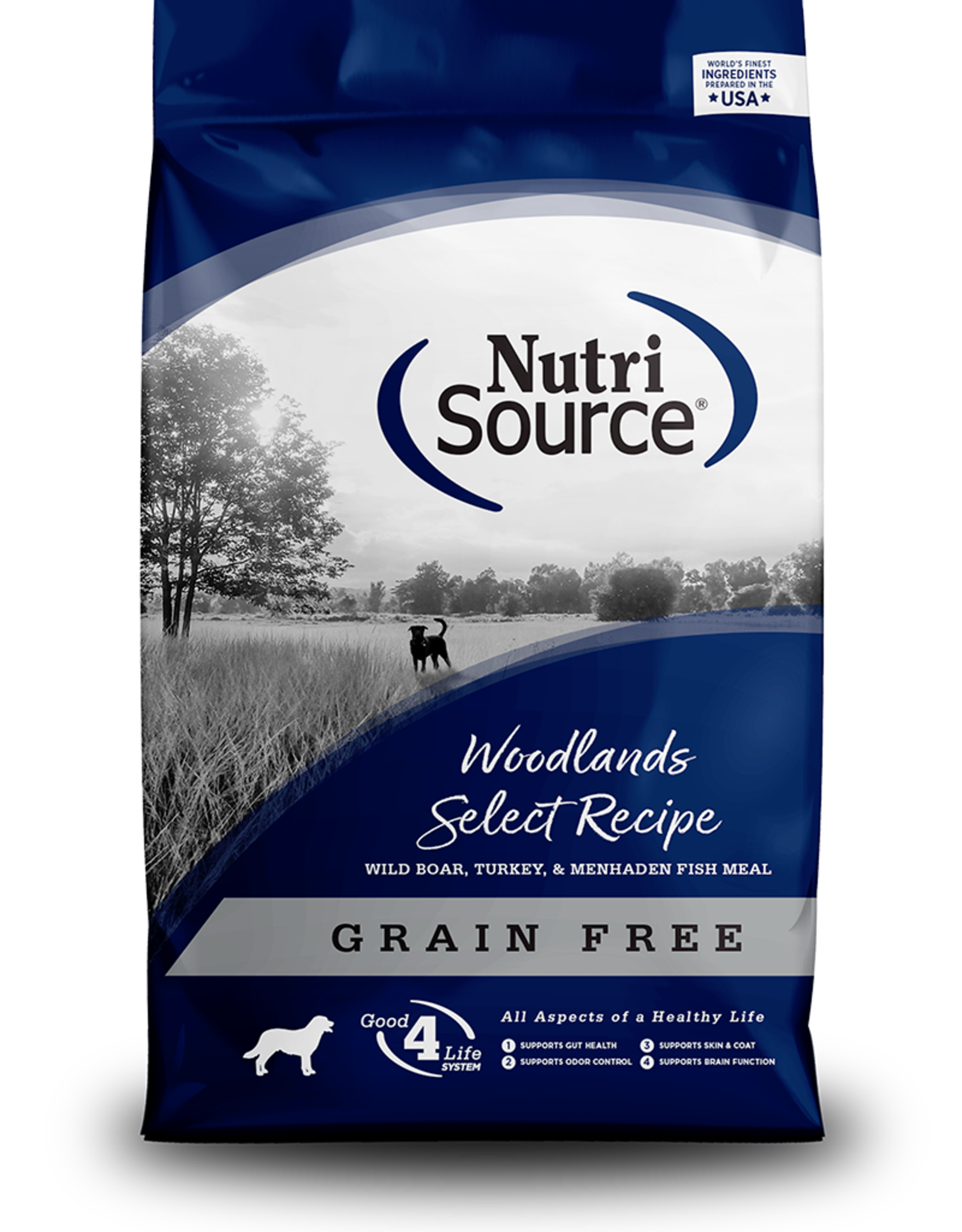 NUTRISOURCE NUTRISOURCE DOG GRAIN FREE WOODLANDS SELECT 4 lbs