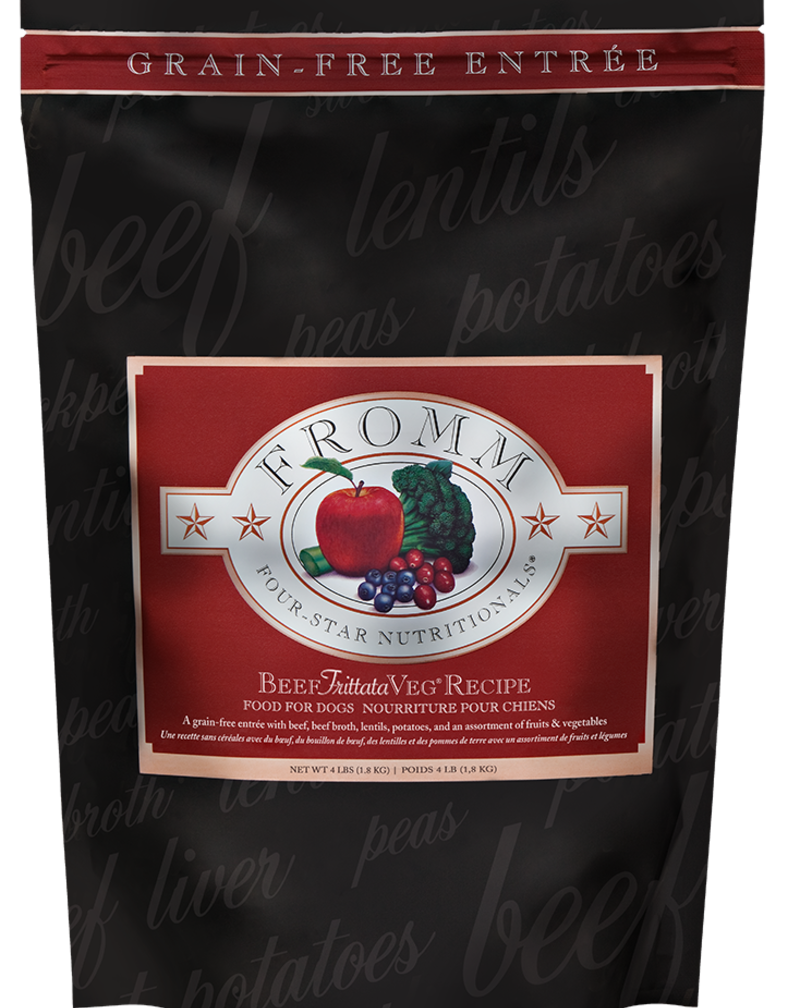 Fromm FROMM DOG FOUR-STAR GRAIN FREE BEEF FRITTATA 4LBS