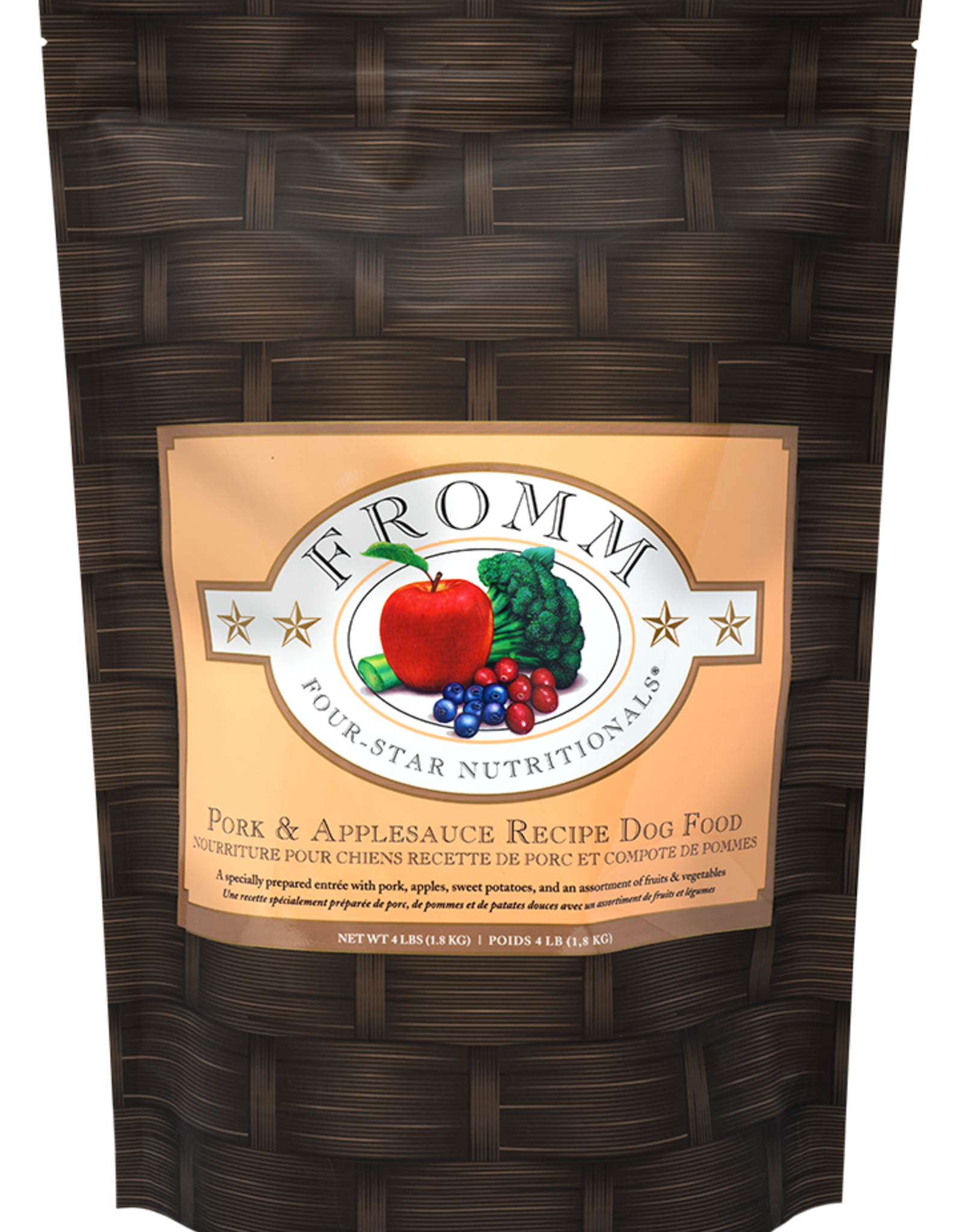 Fromm FROMM FOUR-STAR DOG PORK & APPLESAUCE 5LBS