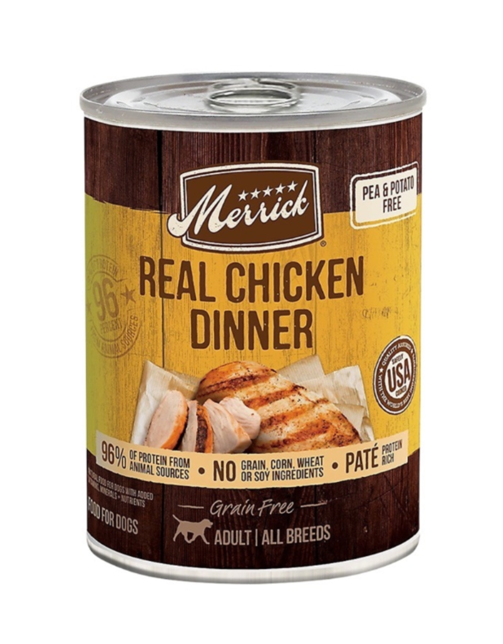 Merrick MERRICK GRAIN FREE DOG REAL CHICKEN CAN 13.2OZ CASE OF 12