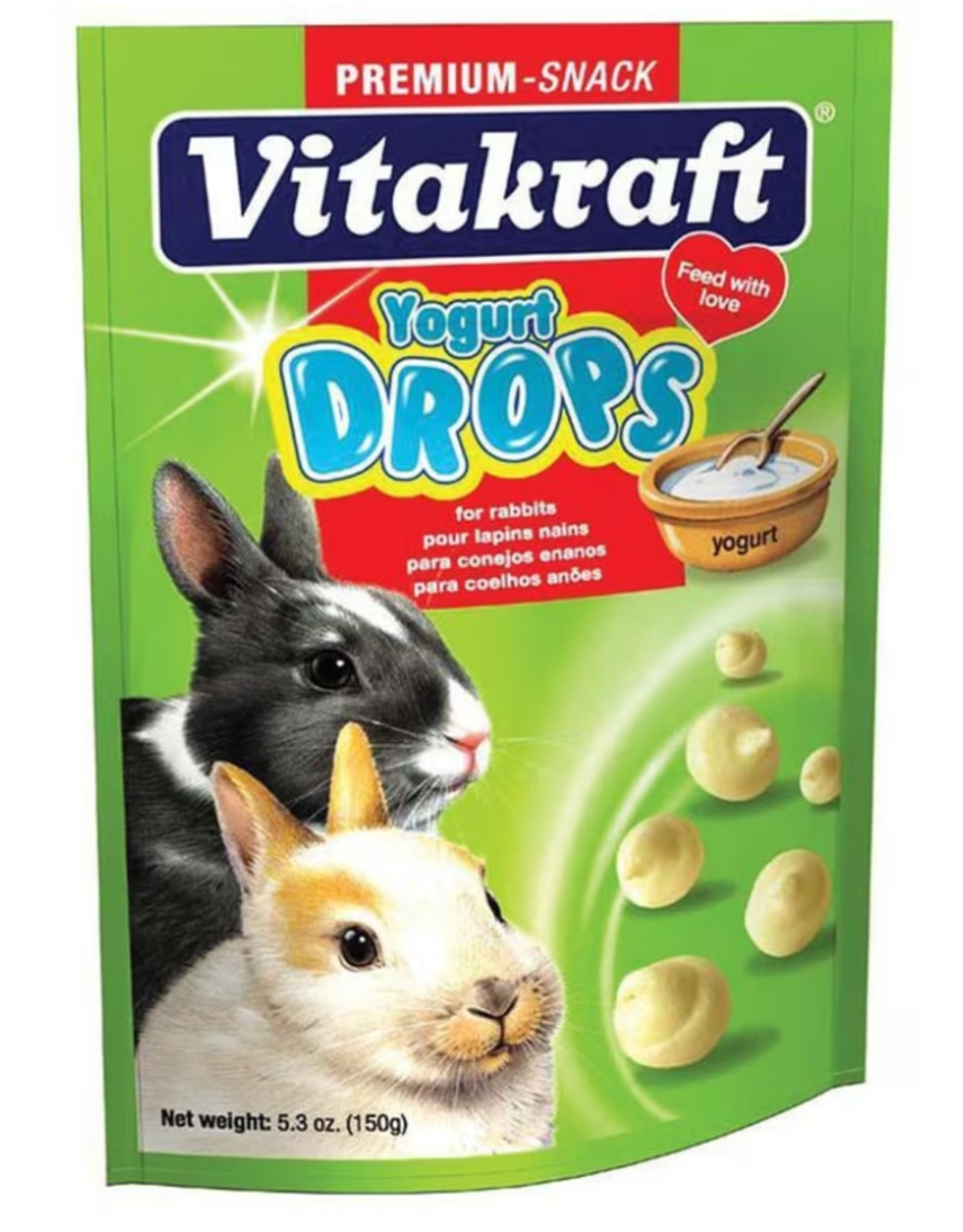 Vitakraft Sun Seed VITAKRAFT RABBIT YOGURT DROPS 5.3OZ