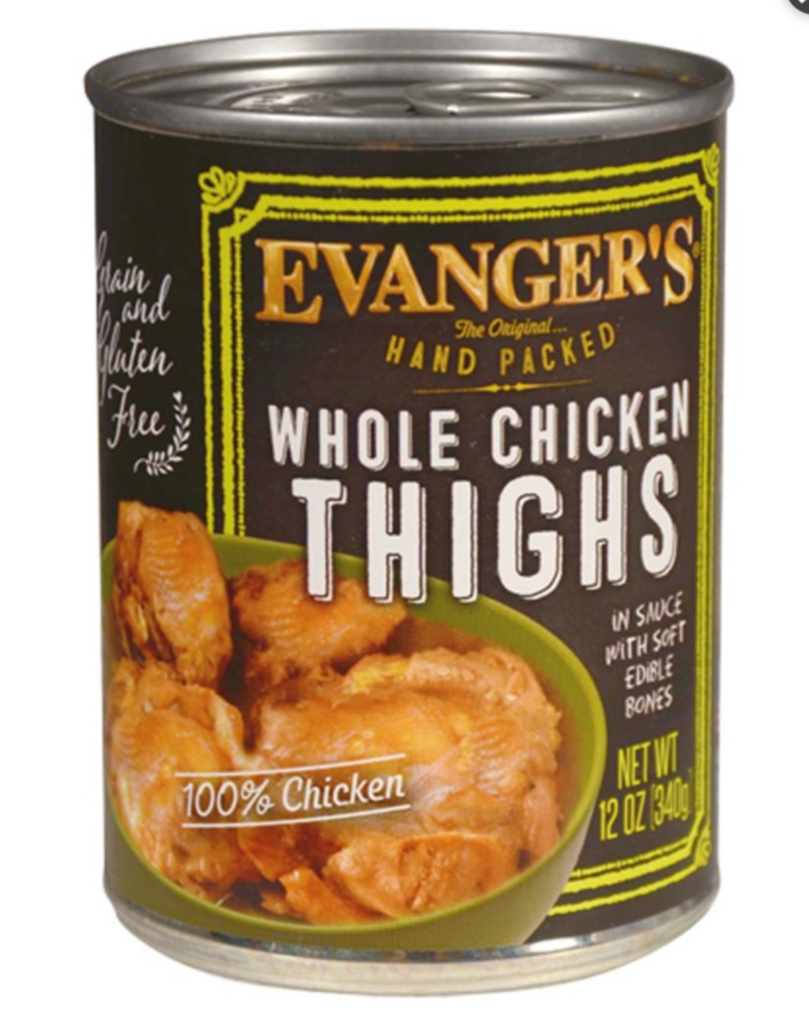 EVANGER'S EVANGER'S HP WHOLE CHICKEN THIGHS 12 OZ CASE OF 12