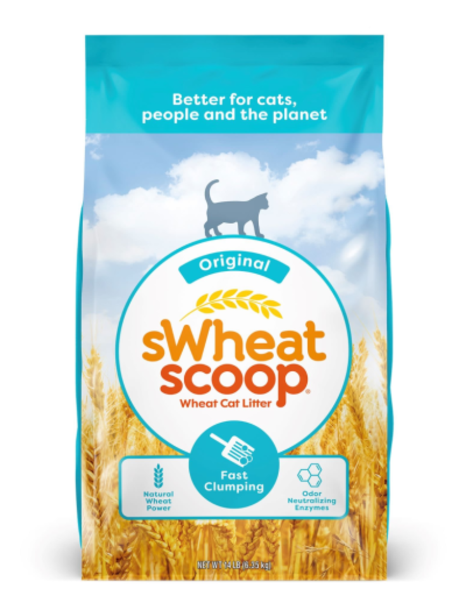 SWHEAT SCOOP sWheat Scoop Natural Fast-Clumping Cat Litter Original, 14-lb