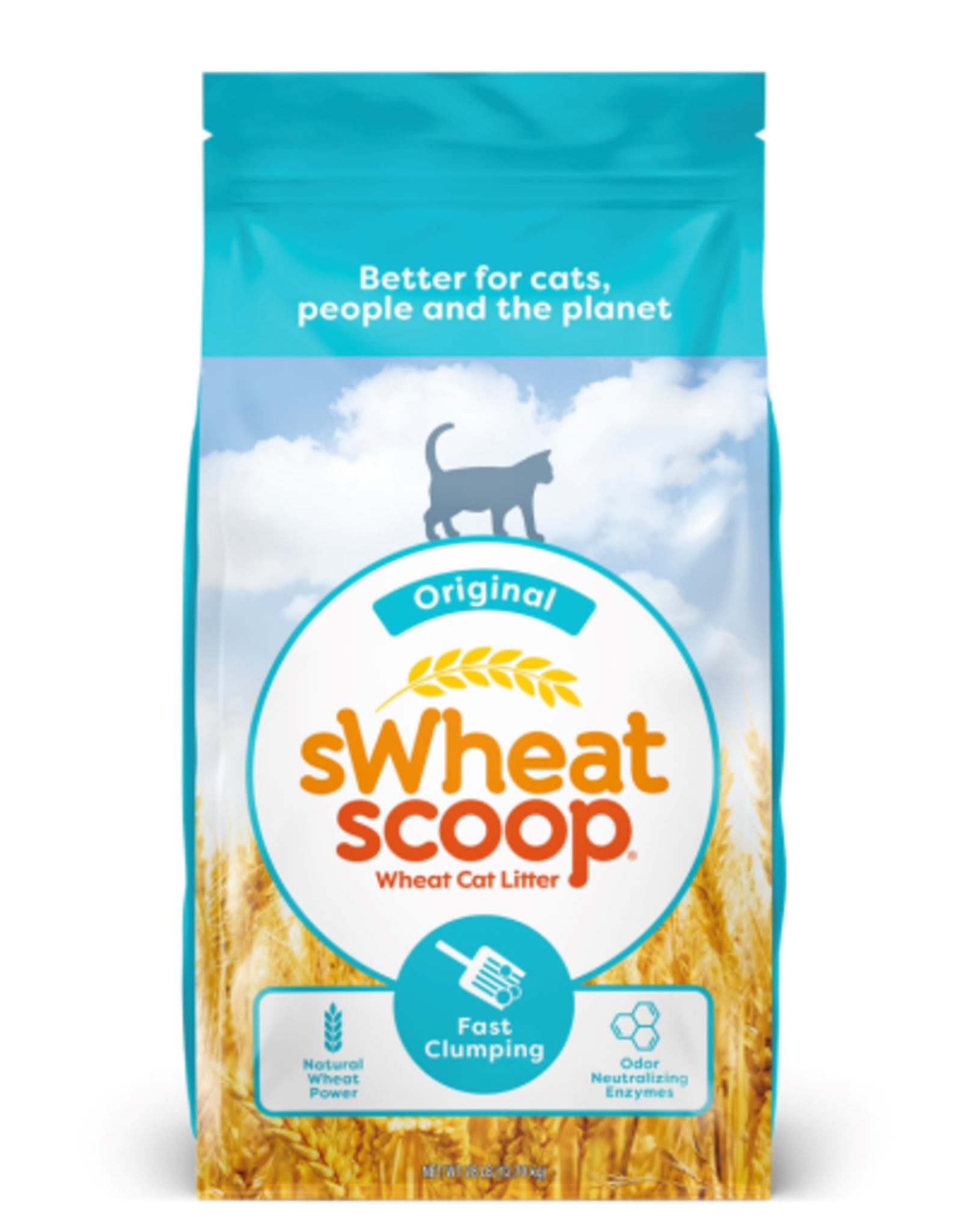 SWHEAT SCOOP sWheat Scoop Original Natural Clumping Wheat Cat Litter 28 lbs.
