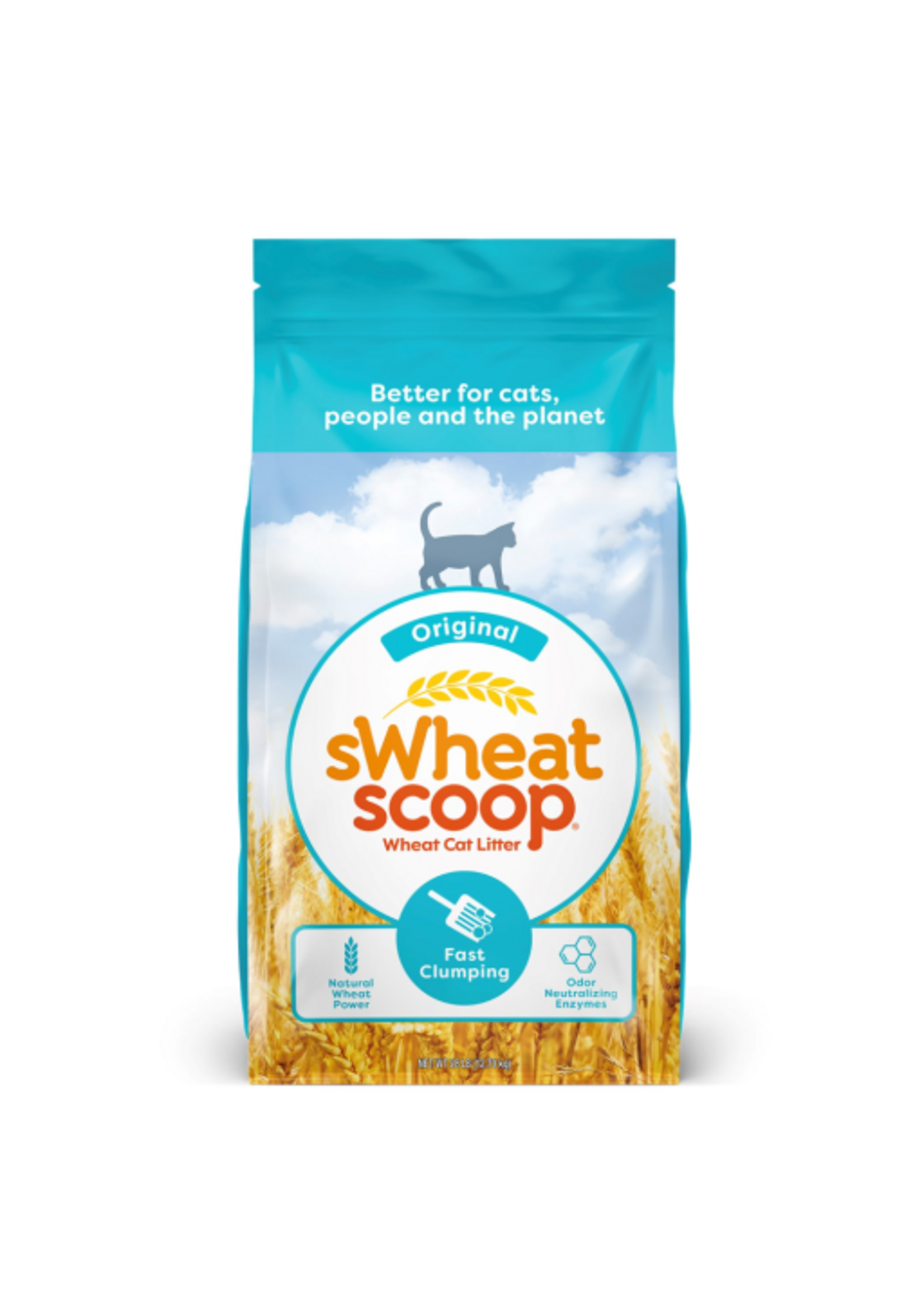 Swheat Scoop sWheat Scoop Original Natural Clumping Wheat Cat Litter - 28 lb