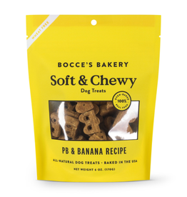 Bocce's Bakery Bocce's Bakery Dog Soft & Chewy PEANUT BUTTER BANANA 6 OZ