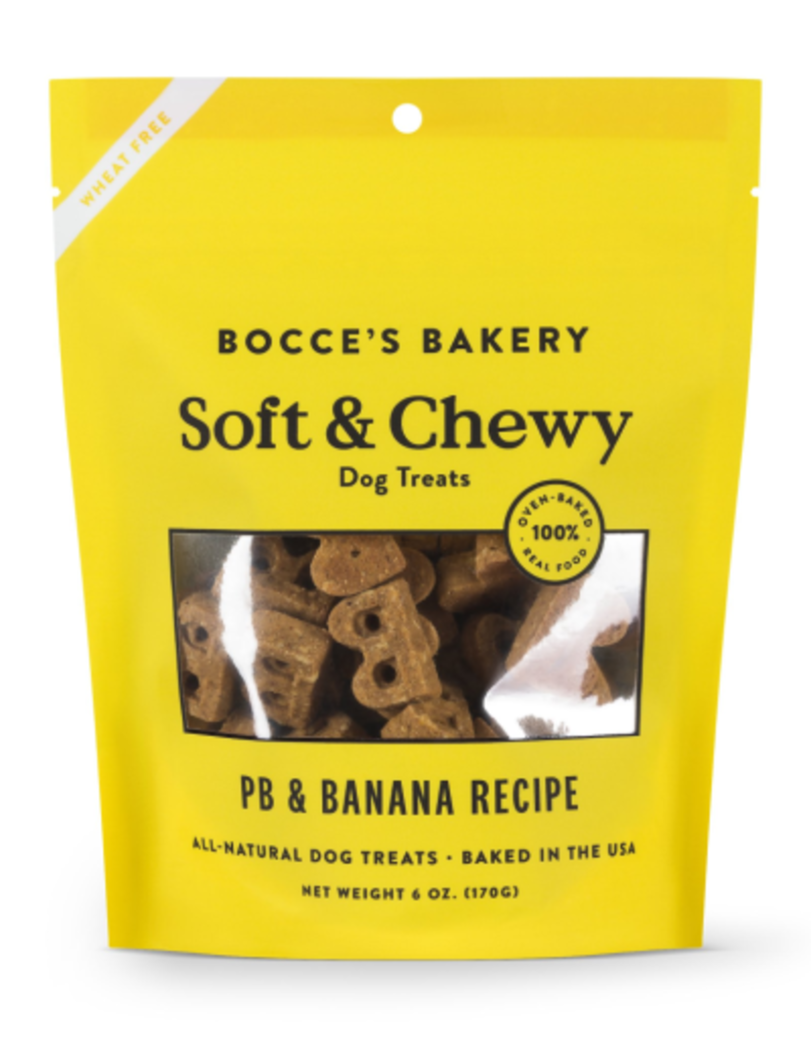 Bocce's Bakery Bocce's Bakery Dog Soft & Chewy PEANUT BUTTER BANANA 6 OZ