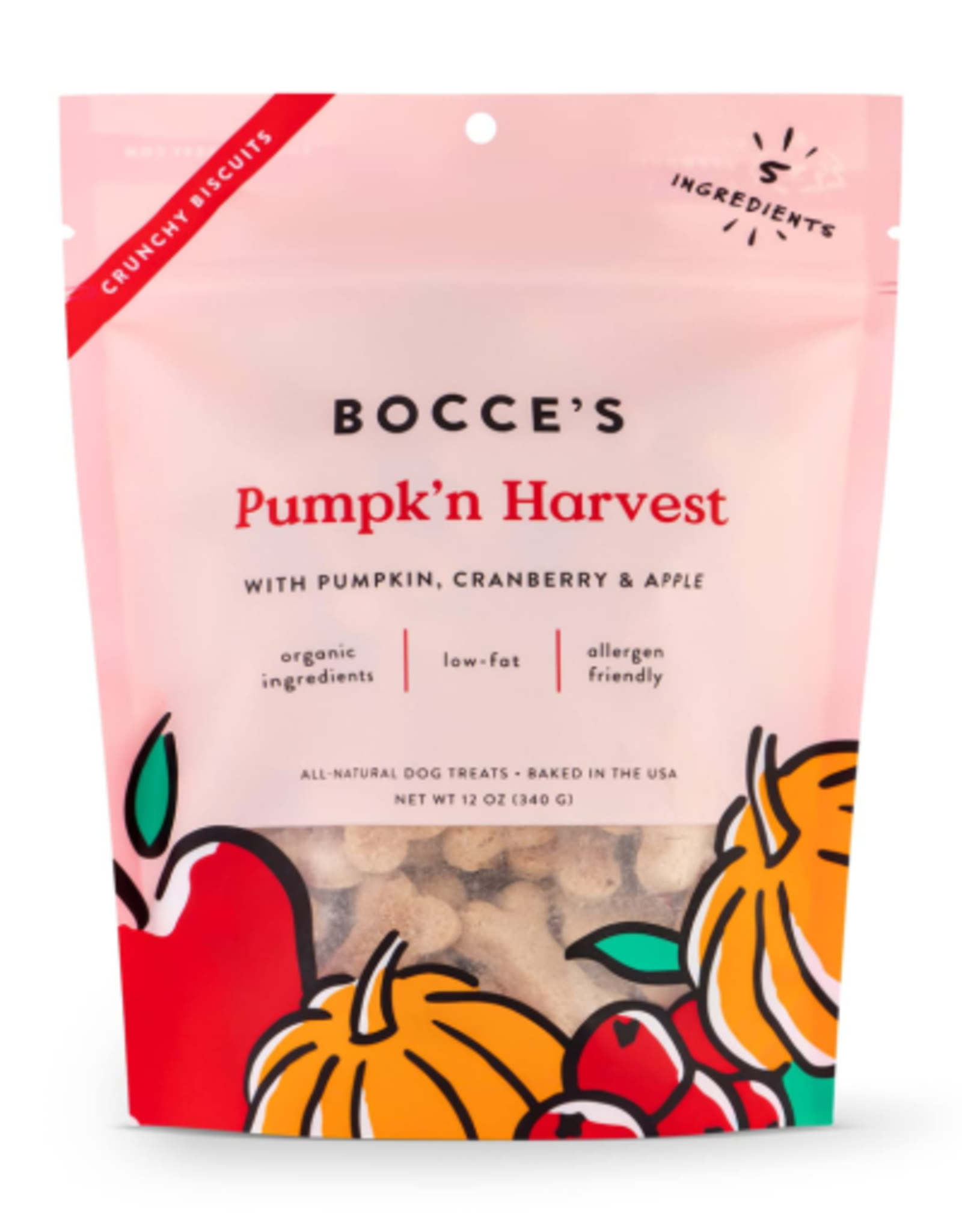 Bocce's Bakery Bocce's Bakery Dog Small Batch Biscuits PUMPKIN HARVEST 12 OZ