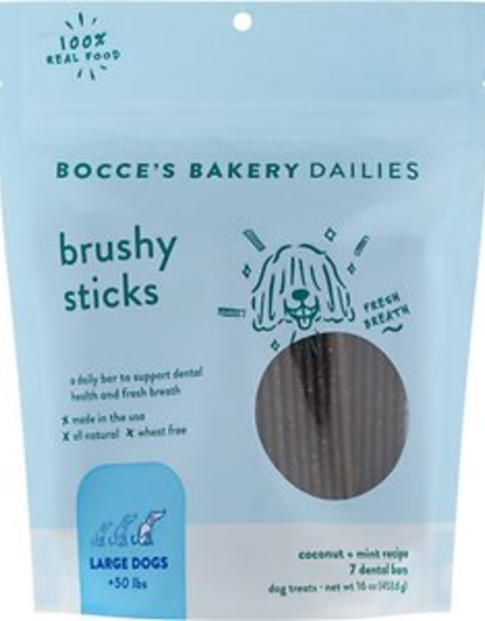 Bocce's Bakery Bocce's Bakery Dog Brushy Sticks LARGE 16 OZ