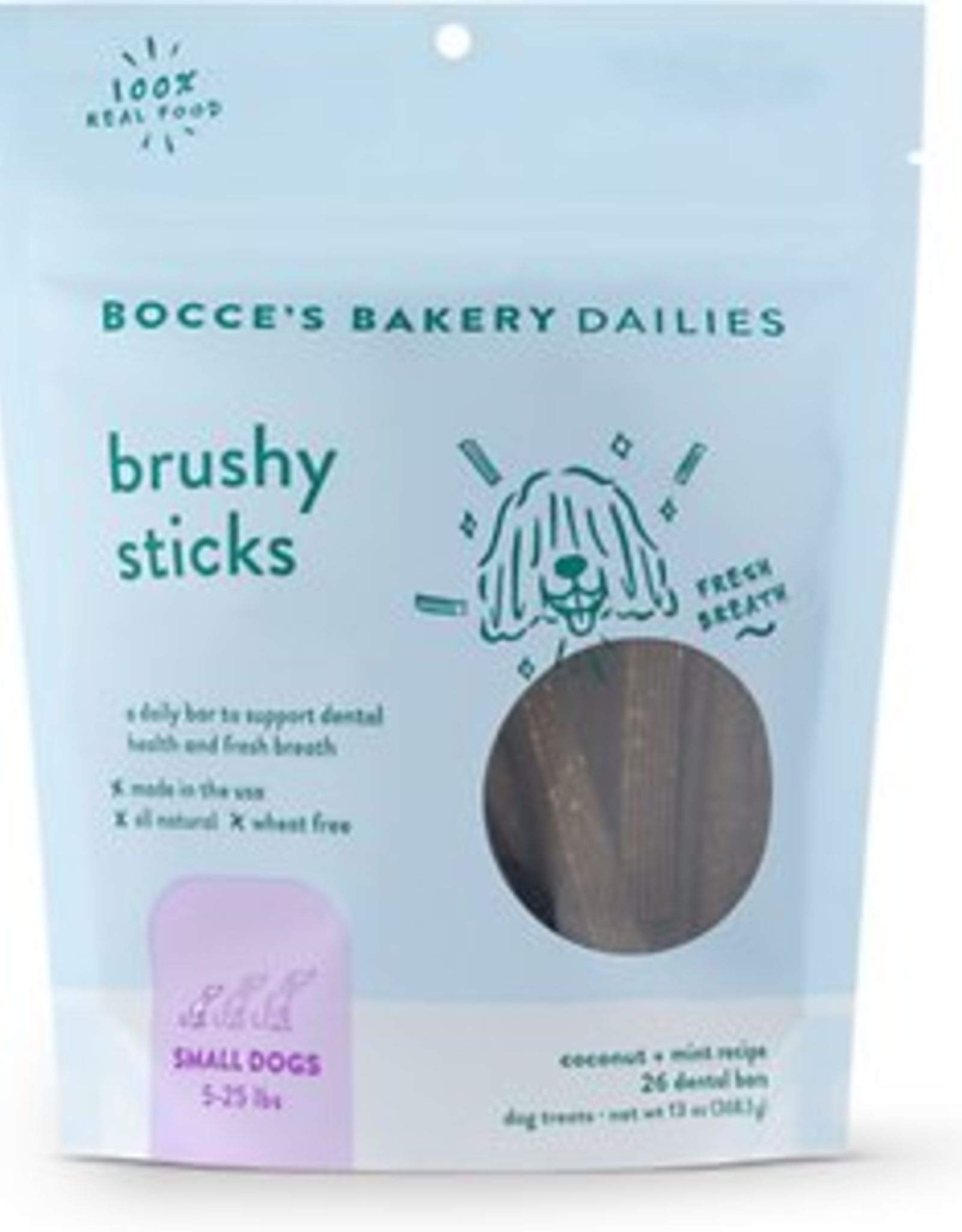 Bocce's Bakery Bocce's Bakery Dog Brushy Sticks SMALL 13 OZ