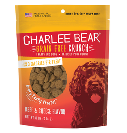 CHARLEE BEAR CHARLEE BEAR TREATS CRUNCH BEEF & CHEESE 8OZ