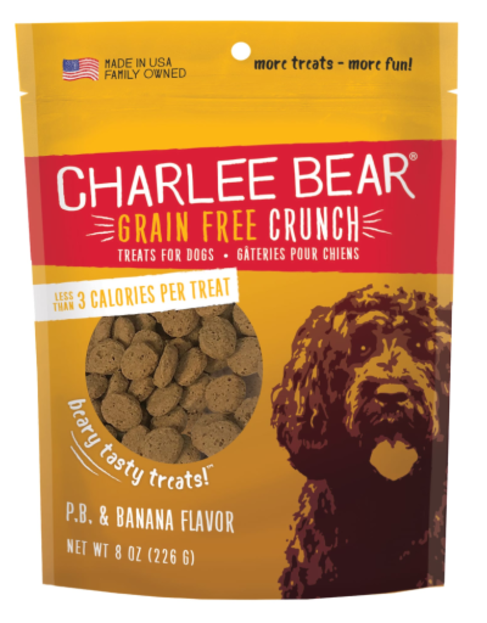 CHARLEE BEAR CHARLEE BEAR TREATS CRUNCH PEANUT BUTTER & BANANA 8OZ