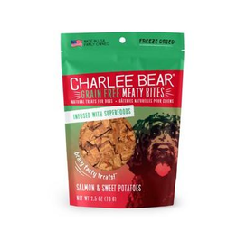 CHARLEE BEAR CHARLEE BEAR TREATS MEATY BITES SALMON & SWEET POTATO 2.25OZ
