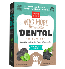 CLOUD STAR Cloud Star Wag More Bark Less Dental CHICKEN CHARCOAL Dog Treats 14 OZ