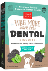 CLOUD STAR Cloud Star Wag More Bark Less Dental CHICKEN CHARCOAL Dog Treats 14 OZ