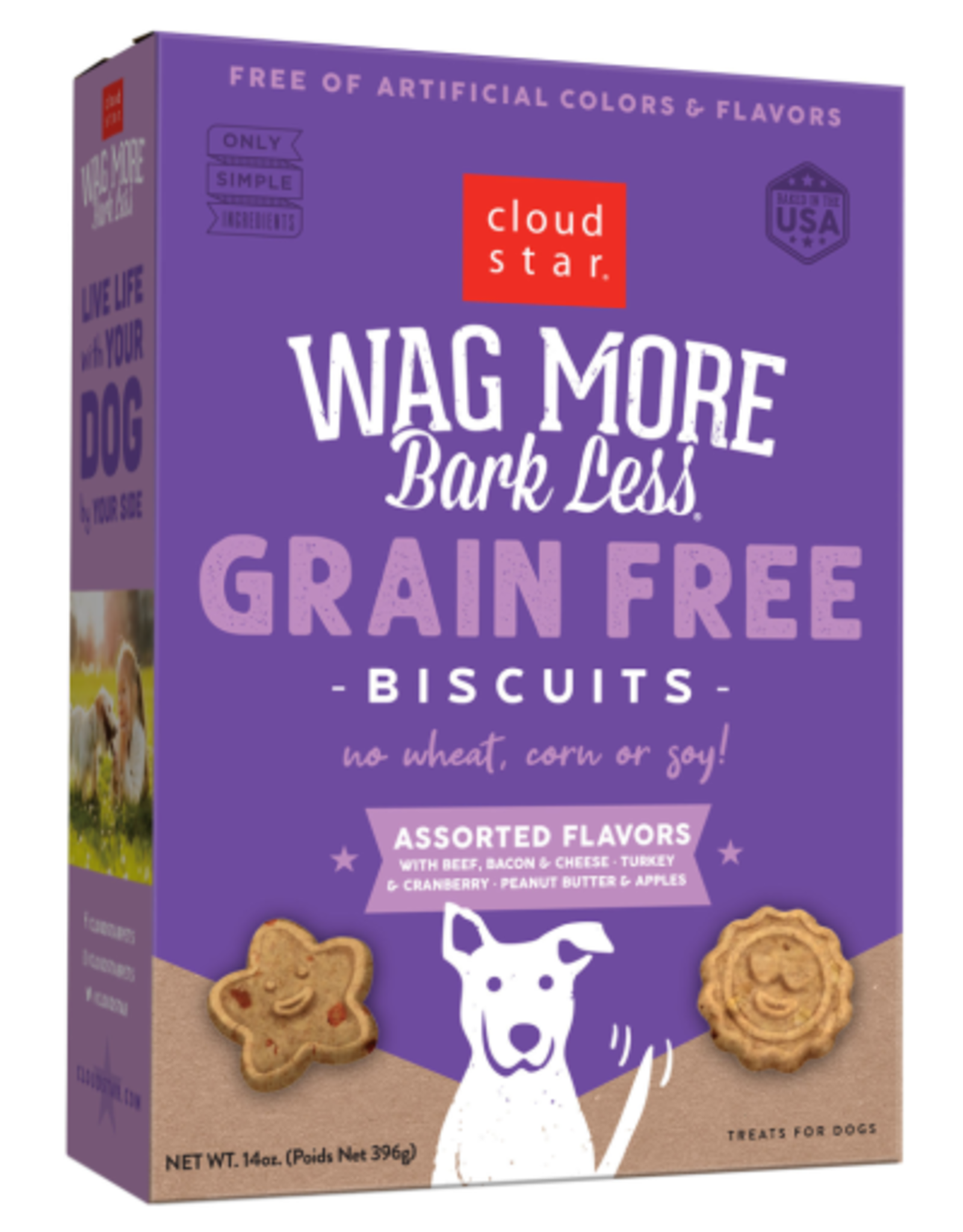CLOUD STAR Cloud Star Wag More Bark Less Baked Assorted Biscuits Dog Treats 14 OZ