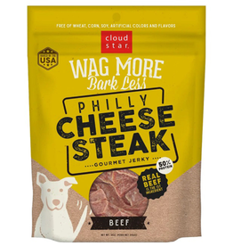 CLOUD STAR Cloud Star Wag More Bark Less Jerky PHILLY CHEESESTEAK BEEF Dog Treats 10 OZ