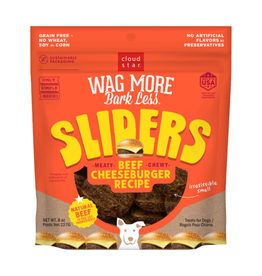 CLOUD STAR Cloud Star Wag More Bark Less Sliders Beef Cheeseburger Dog Treats 8 oz
