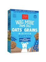 Cloud Star Cloud Star Wag More Bark Less Oats & Grains Bacon, Cheese & Apples Dog Treats - 16 oz