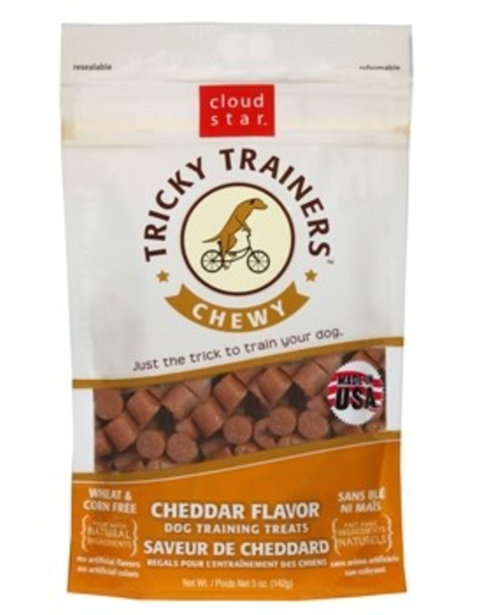 CLOUD STAR Cloud Star Tricky Trainers Cheese Soft & Chewy Dog Treats 5 oz