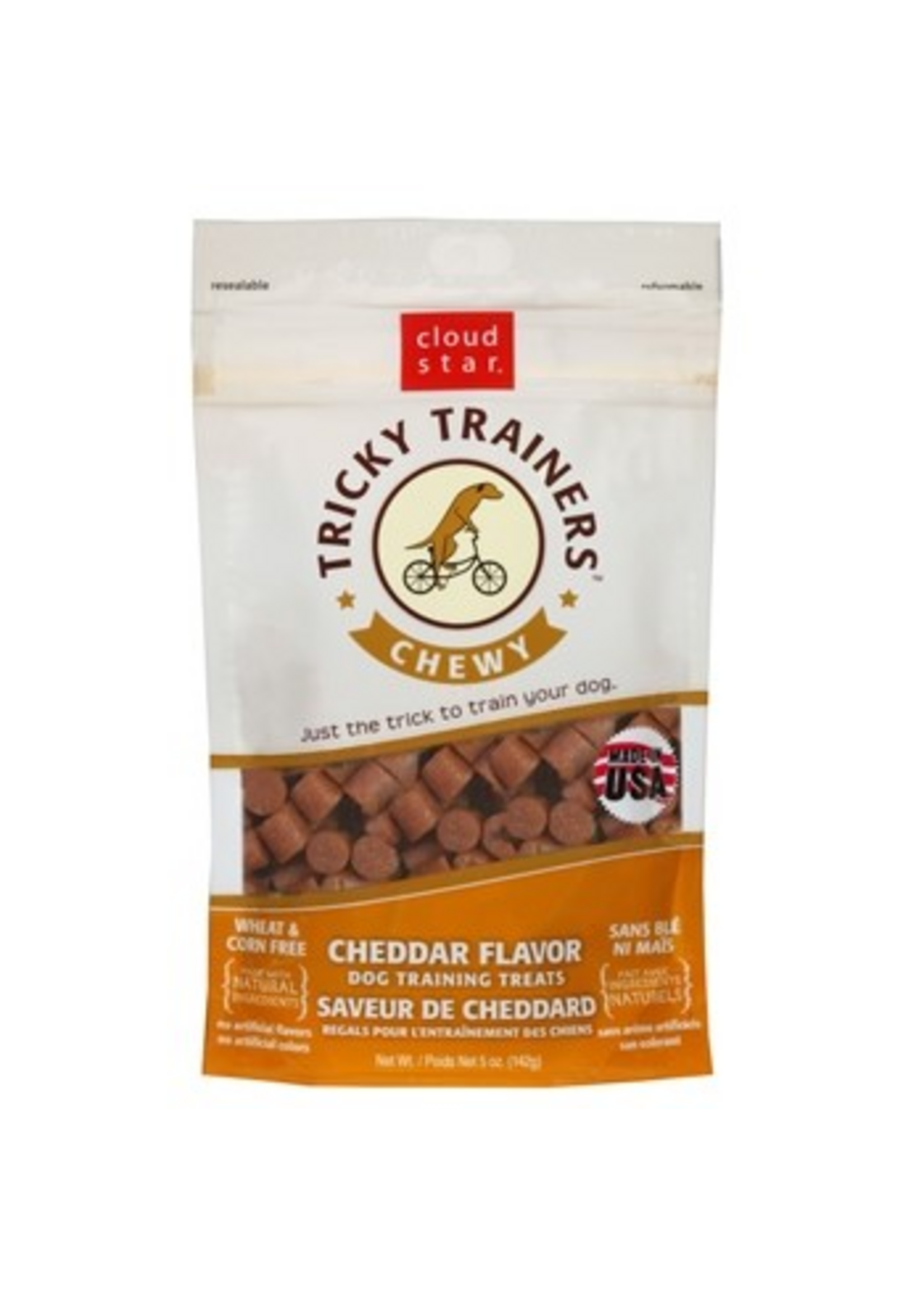 Cloud Star Cloud Star Tricky Trainers Cheese Soft & Chewy Dog Treats - 5 oz