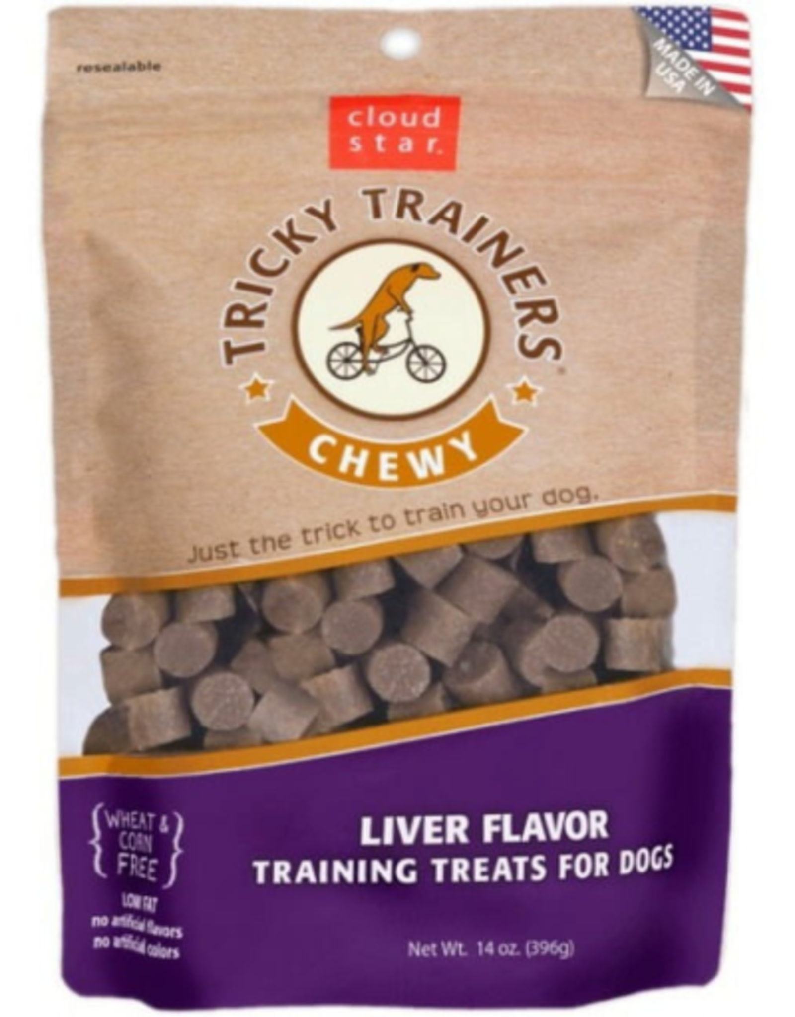 CLOUD STAR Cloud Star Tricky Trainers Liver Soft & Chewy Dog Treats 14 oz