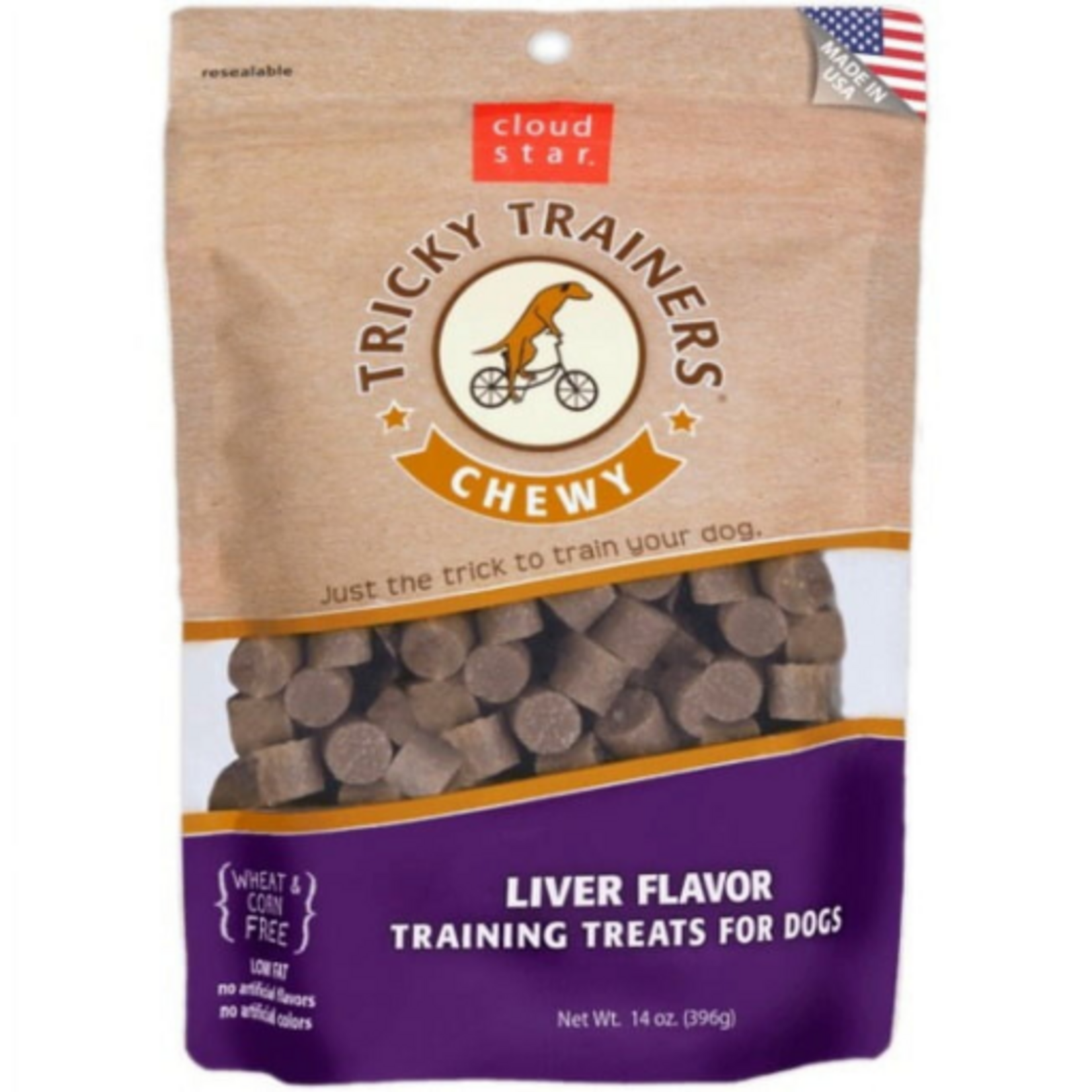 Cloud Star Cloud Star Tricky Trainers Liver Soft & Chewy Dog Treats - 14 oz