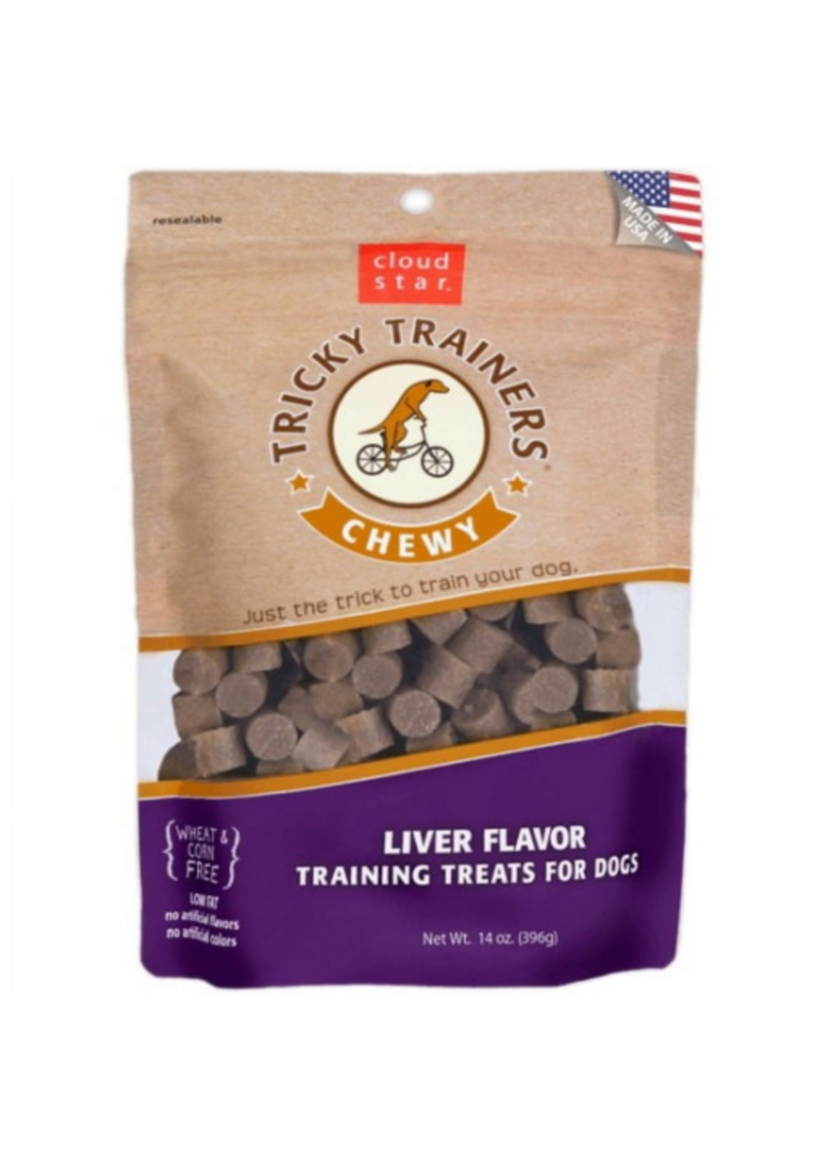 Cloud Star Cloud Star Tricky Trainers Liver Soft & Chewy Dog Treats - 14 oz