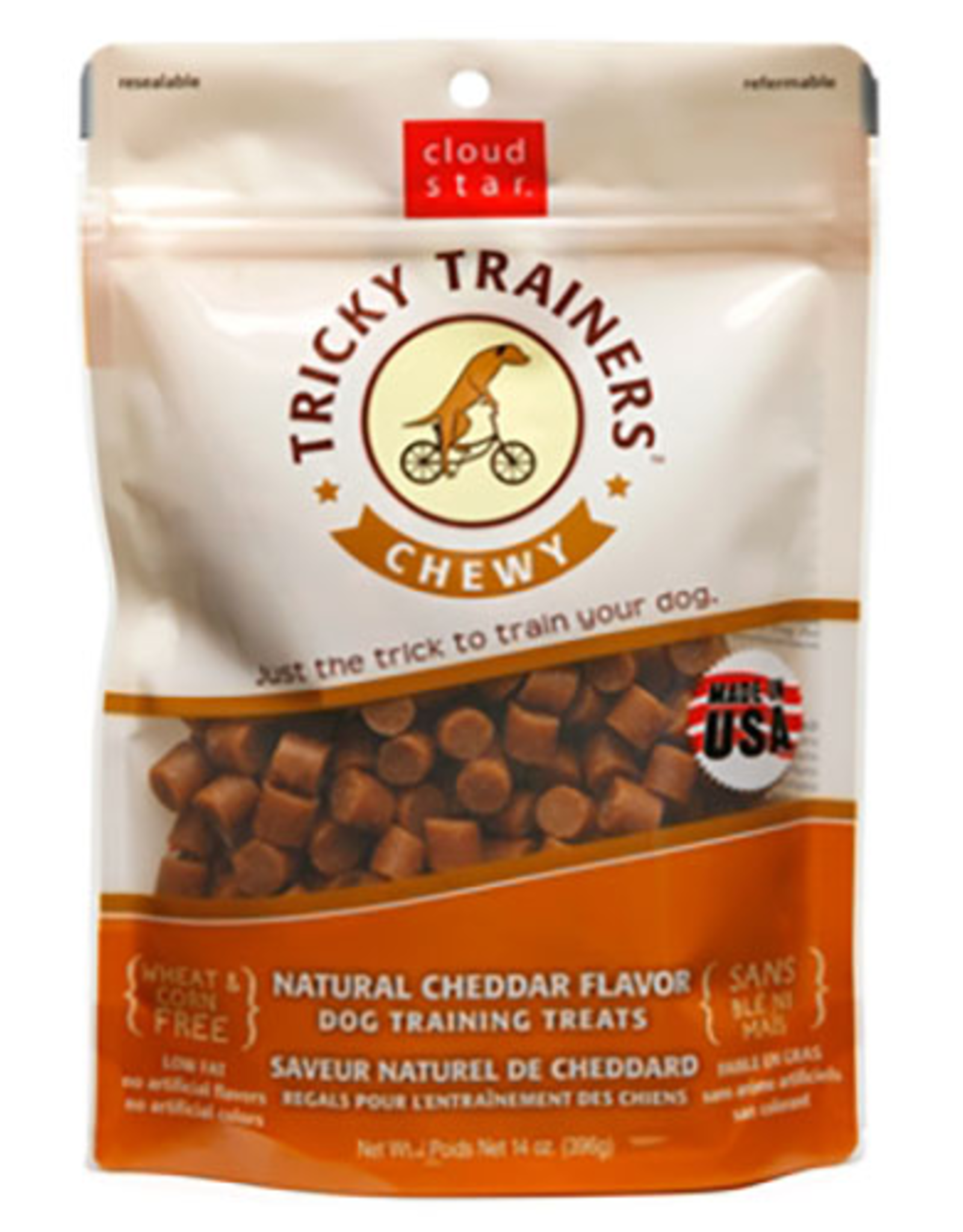 CLOUD STAR Cloud Star Tricky Trainers Cheese Soft & Chewy Dog Treats 14 oz