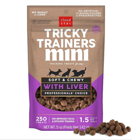 CLOUD STAR Cloud Star Tricky Trainers Mini Liver Soft & Chewy Dog Treats 5 oz