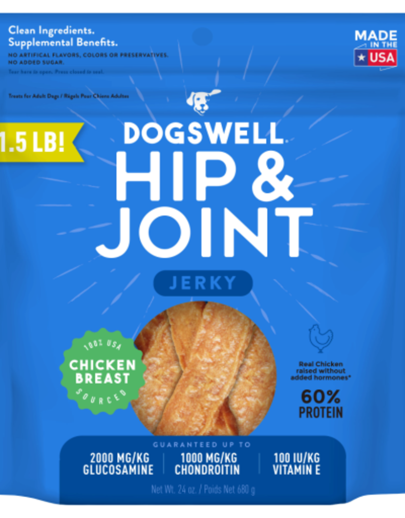 Dogswell Dogswell Hip & Joint Chicken Jerky 24 OZ
