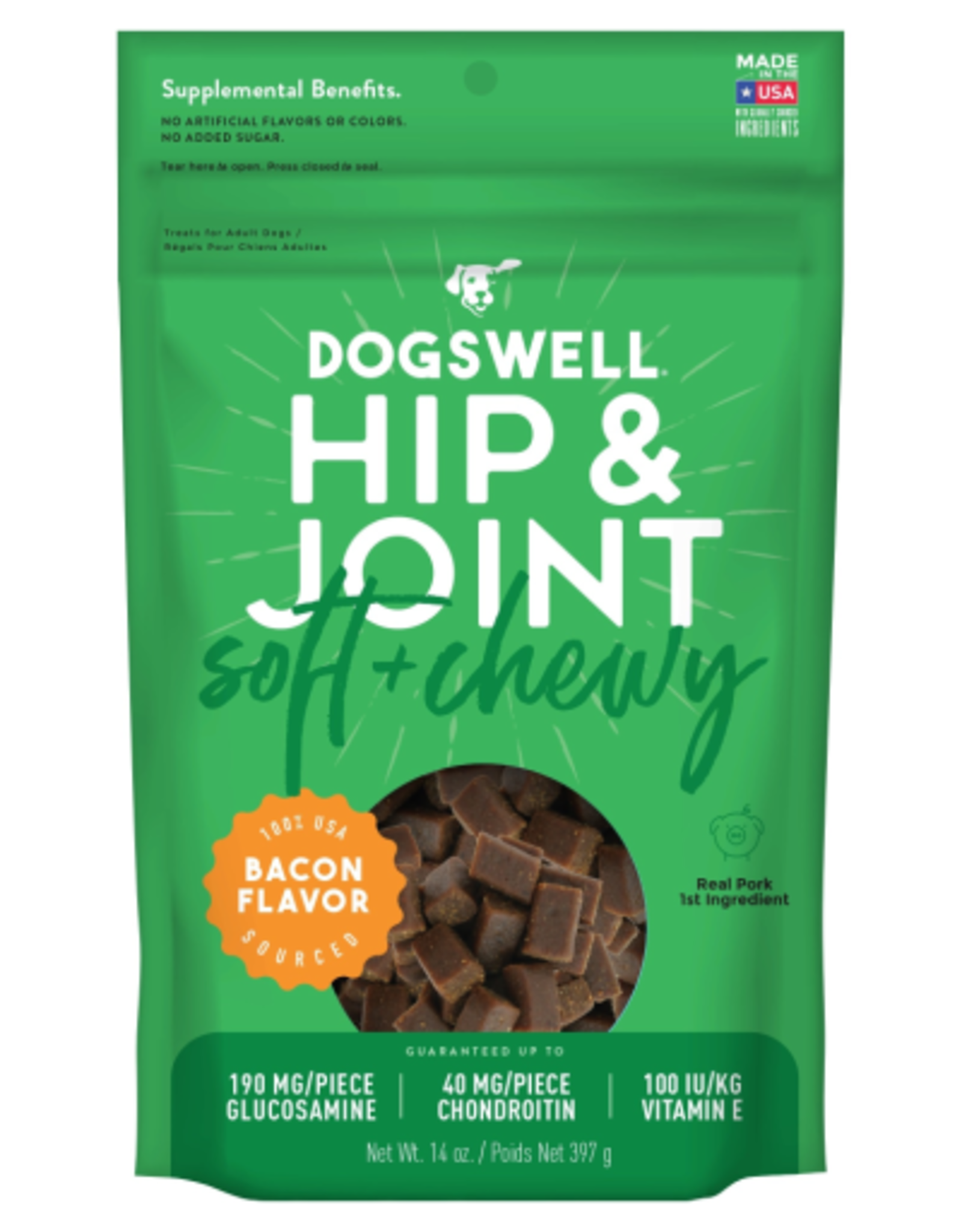 Dogswell Dogswell Hip & Joint Soft & Chewy Dog Treats Bacon 14 oz