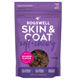 Dogswell Dogswell Salmon Flavor Skin & Coat Soft & Chewy Dog Treats 14 oz