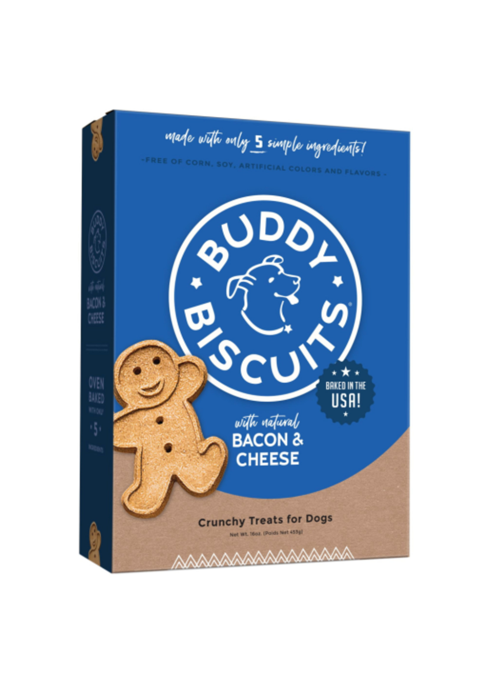 Buddy Biscuits Cloud Star Buddy Biscuits Crunchy Bacon & Cheese Dog Treats - 16 oz