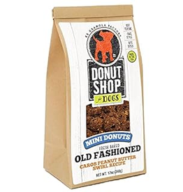 K9 GRANOLA FACTORY K9 Granola MINI DONUTS CAROB PEANUT BUTTER Dog Treats 12 oz