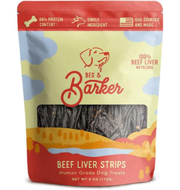 Beg & Barker Beg & Barker Beef Liver Dog Strips - 4 oz