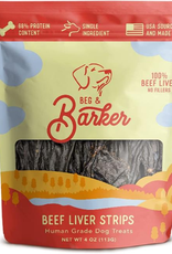 Beg & Barker Beg & Barker Beef Liver Dog Strips - 4 oz