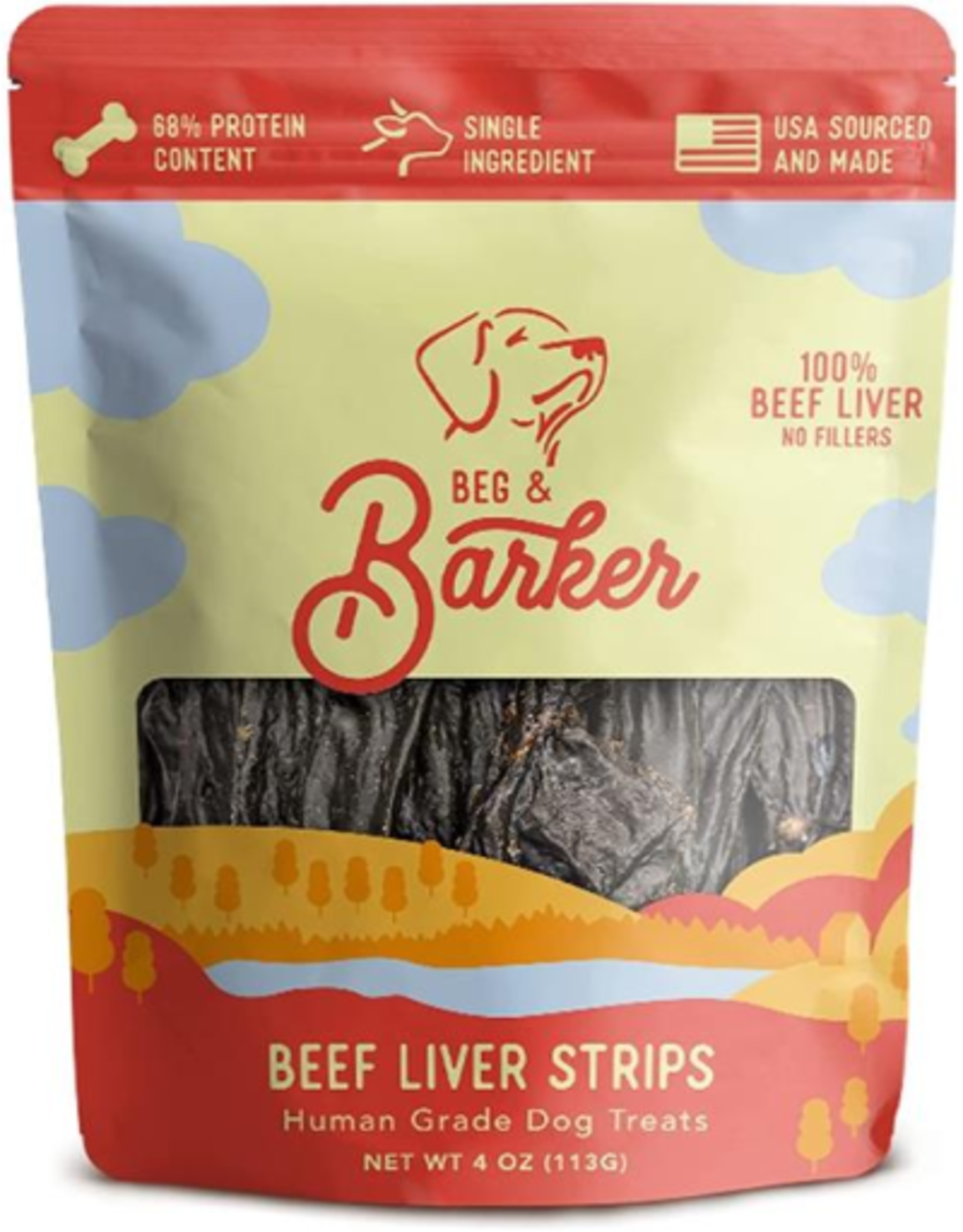 Beg & Barker BEG & BARKER BEEF LIVER STRIPS 4OZ