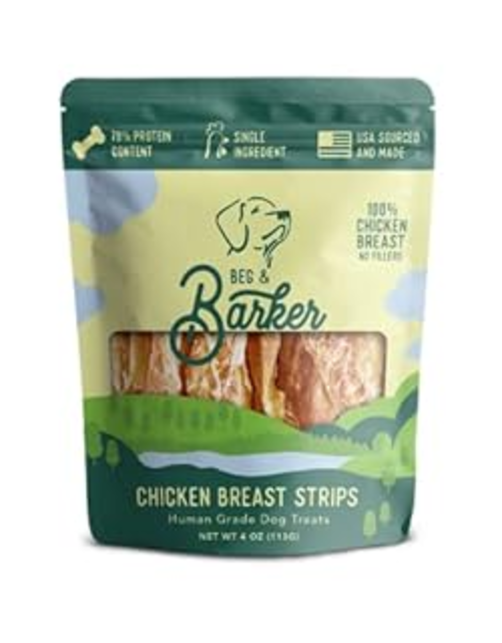 Beg & Barker BEG & BARKER CHICKEN BREAST STRIPS 4OZ