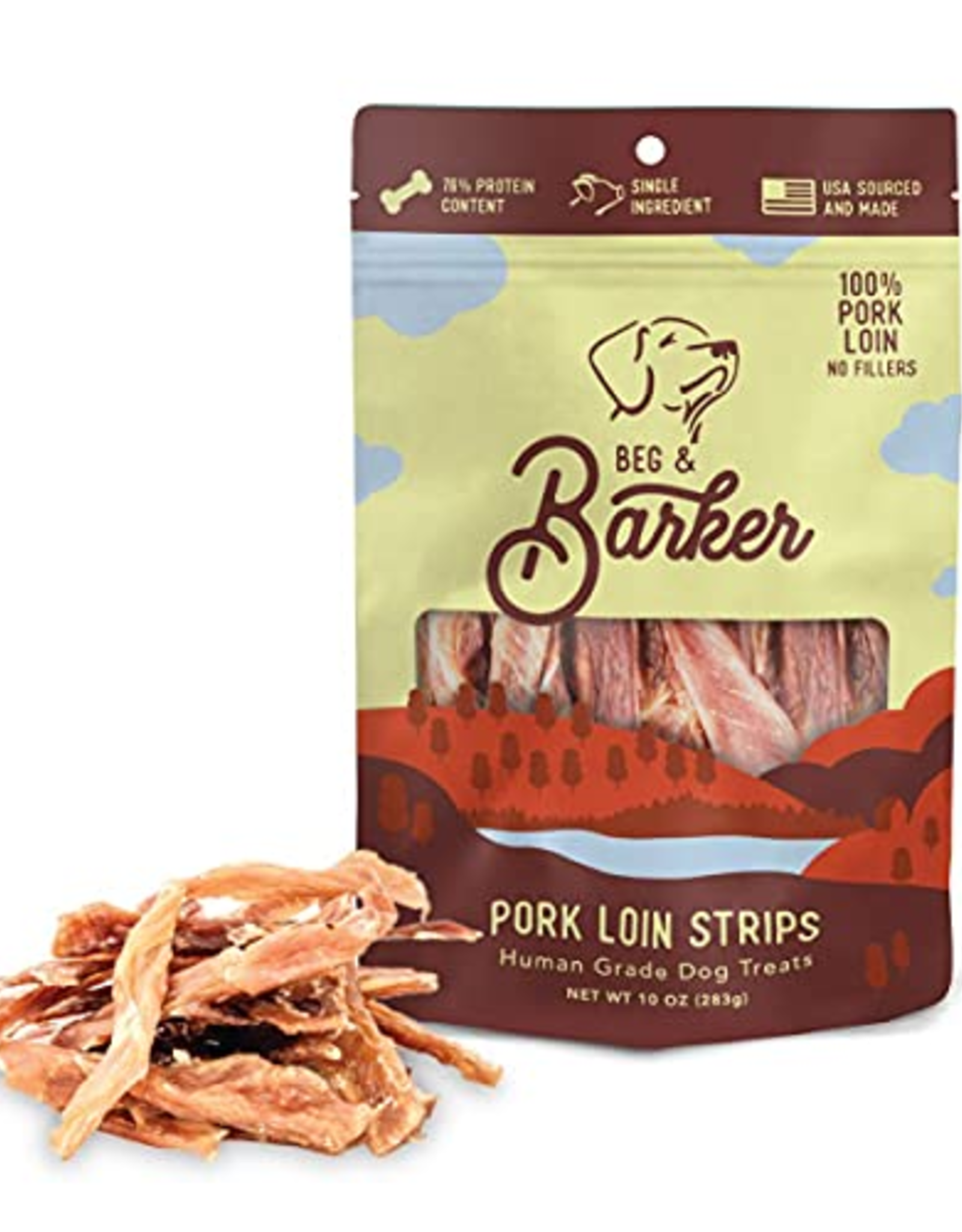 Beg & Barker BEG & BARKER PORK LOIN STRIPS 10OZ